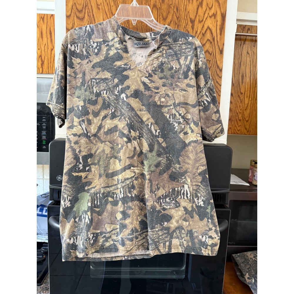 Jerzees Outdoors Camouflage Short Sleeve V Neck T Shirt Men‎